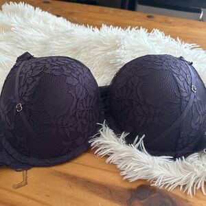 Lane Bryant Deep Purple Floral Bra